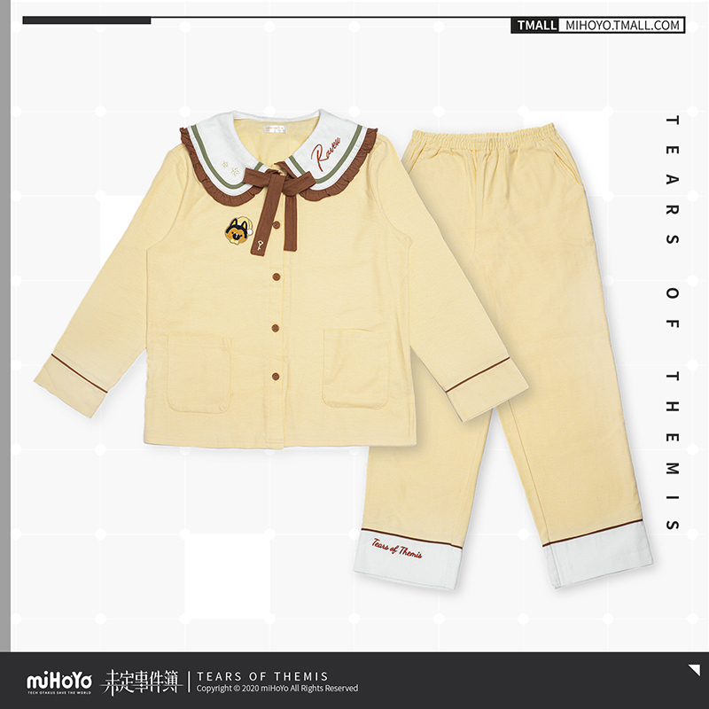 Cotton Long-Sleeve Loungewear Set - Luke Pearce (甜梦系列)