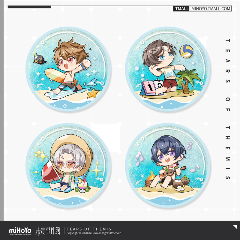 デフォルメグリッターアクリルコースター(夏日系列)