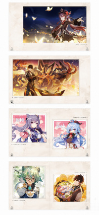 Genshin Impact Art Book Vol.1 Gift Box Set (6)