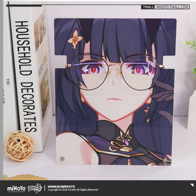 Raiden Mei Glasses Stand Acrylic Ornament (Aqueous Springtide)