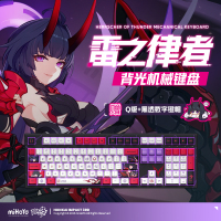 Raiden Mei Custom Mechanical Keyboard (Herrscher of Thunder)
