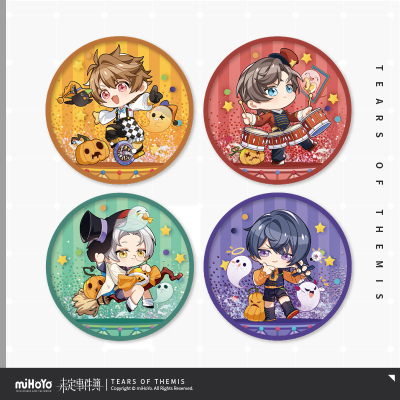 Chibi Flowing Glitter Acrylic Coaster (南瓜奇遇系列)