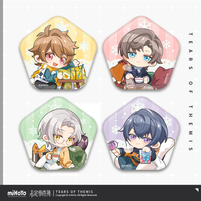 Chibi Tinplate Badge (冬日暖意系列)
