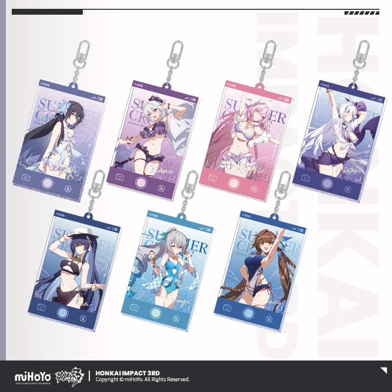 Vol. 3 Flowing Glitter Acrylic Keychain (悠游夏日系列)