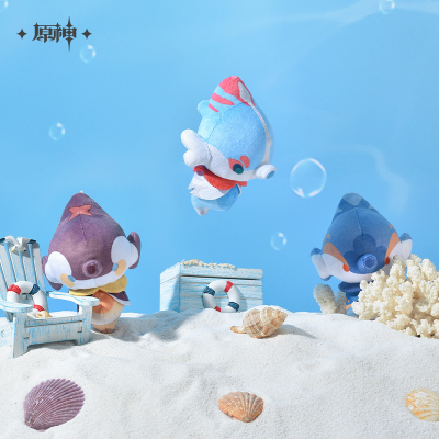 Original Sea Series Plushie Keychain (Bubbly Seahorse)