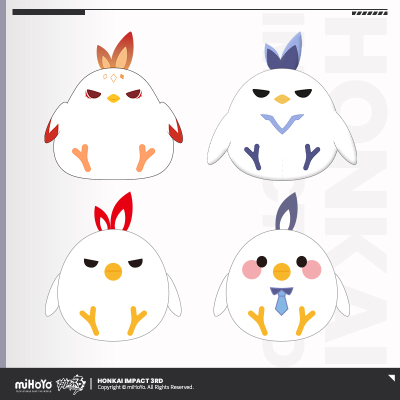 Plushie Keychain (赤鸢系列)