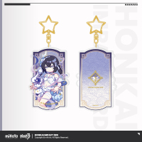 Flowing Glitter Acrylic Keychain (鸿运人生系列) (5)