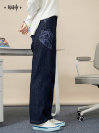 Ganyu Impression Series Denim Pants (4)