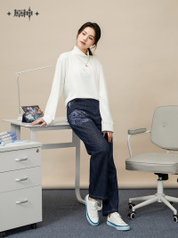 Ganyu Impression Series Denim Pants (5)