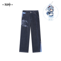 Ganyu Impression Series Denim Pants