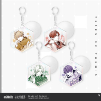 Flowing Glitter Acrylic Pom-Pom Keychain (暖冬印象系列) (2)