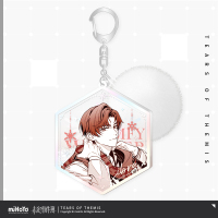 Flowing Glitter Acrylic Pom-Pom Keychain (暖冬印象系列) (4)