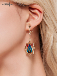 Of Lush Forests and Flying Sand Series Kaveh Impression Necklace / Clip-On Earrings (3)
