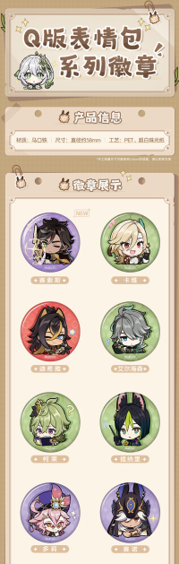Chibi Emoticon Series Badge (Sumeru City) (7)