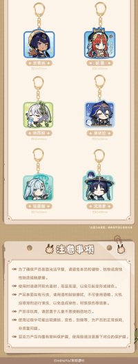 Chibi Emoticon Series Acrylic Keychain (Sumeru City) (4)