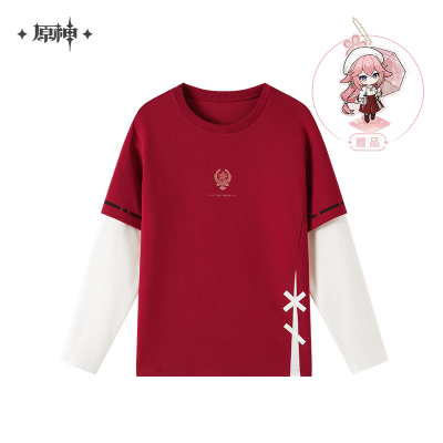 Yae Miko Impression Series Paneled Long-Sleeve T-Shirt