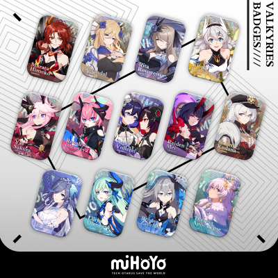 Square Badge Blind Box (Full Set) (立绘系列)