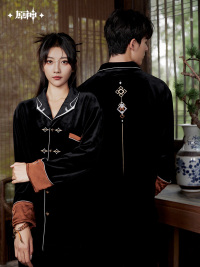Zhongli Impression Series Velvet Pajama Set (4)