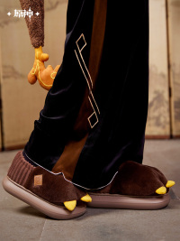 Zhongli Impression Series Fluffy Room Slippers (仙祖法蜕) (4)