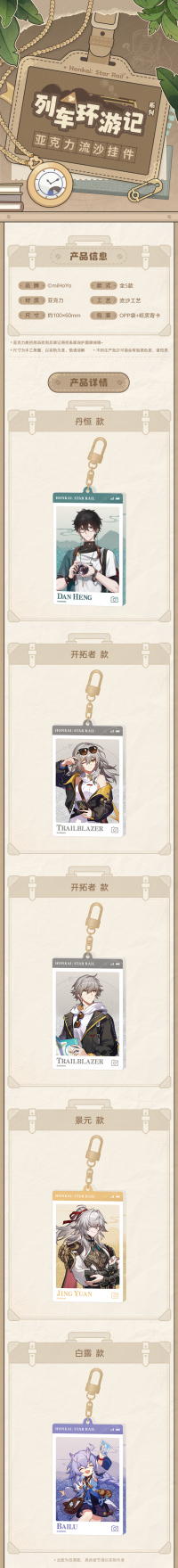 Express Travelogue Series Flowing Glitter Acrylic Keychain (7)