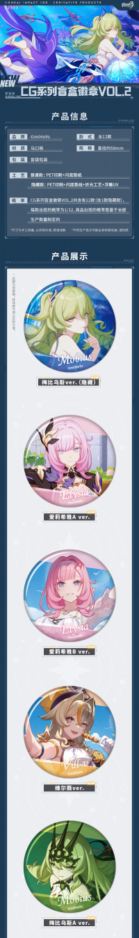 Blind Box Badge Vol 2 (CG系列) (7)