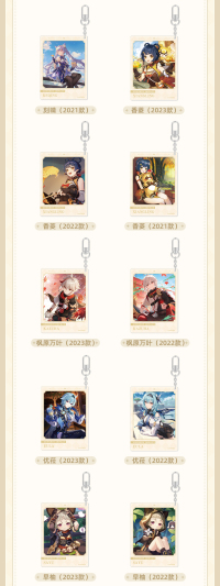 Day of Destiny Series Acrylic Keychain Vol. 2 (6)