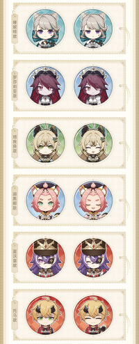 Mini Badge Set (留影叙佳期系列) (6)