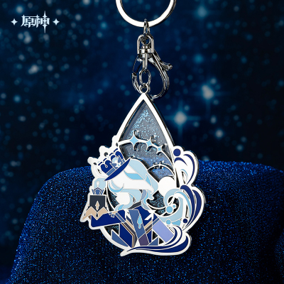Furina Flowing Glitter Metal Keychain (舞台焦点)