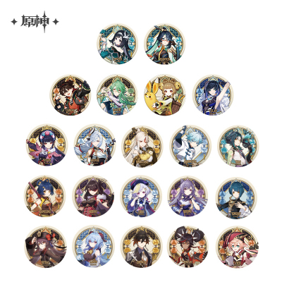 Liyue Harbor Series Character Tinplate Badge