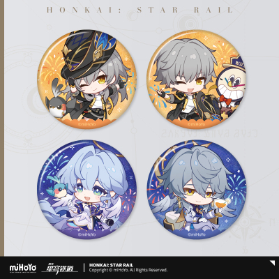 Chibi Tinplate Badge (秋季庆典系列) - Robin, Sunday, Trailblazer