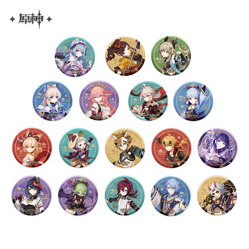 Inazuma City Themed Series Character Badge