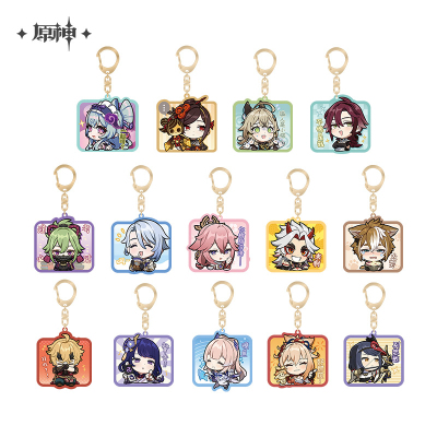 Chibi Emoticon Series Acrylic Keychain (Inazuma City)