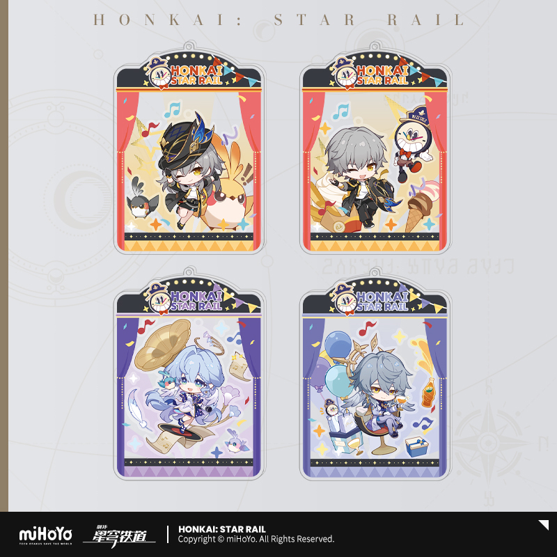 Chibi Swing Acrylic Keychain (秋季庆典系列) - Robin, Sunday, Trailblazer