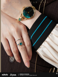 Aventurine-themed Impression Series Ring Set (6)