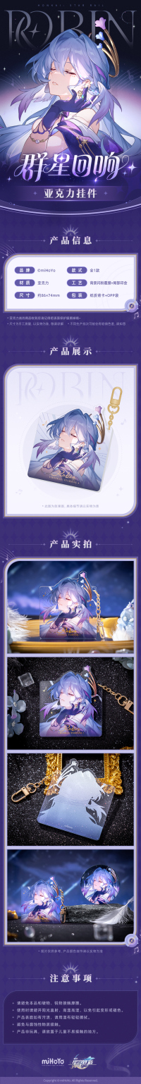 Acrylic Keychain (群星回响系列) - Robin (7)