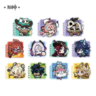 Chibi Emoticon Series Spiral Notebook (Natlan)
