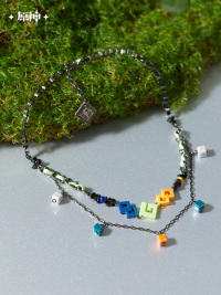 Kinich Impression Series Double-Layer Short Necklace (2)