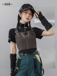 Kinich Impression Series Paneled Cropped Vest (2)