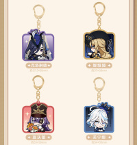 Chibi Emoticon Series Acrylic Keychain (Court of Fontaine) (6)