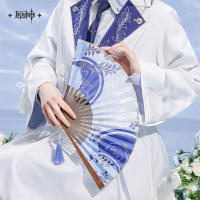 神里綾人 金箔押し絹張り扇子（主题印象系列） (6)