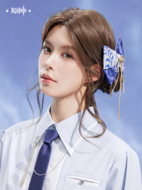 Kamisato Ayato Impression Series Bow Hair Accessory Charm (4)
