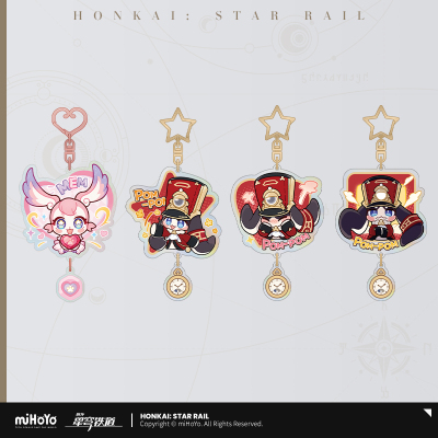 Pom-Pom Gallery Series Pom-Pom Acrylic Keychain