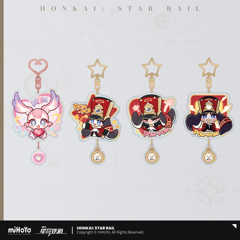 Pom-Pom Gallery Series Pom-Pom Acrylic Keychain
