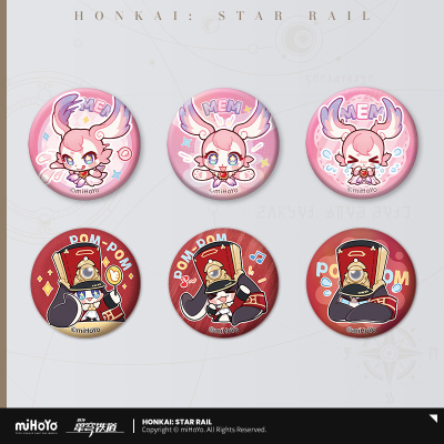 Pom-Pom Gallery Series Pom-Pom Mini Tinplate Badge Set