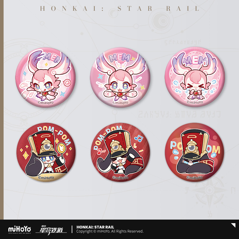 Pom-Pom Gallery Series Pom-Pom Mini Tinplate Badge Set