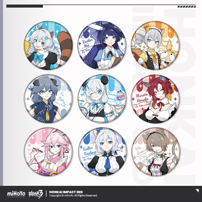 Anniversary Rerun Tinplate Badge (轻飘飘咖啡厅系列)