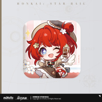 Express Travelogue Series Chibi Tinplate Badge - Tribbie, Aglaea (4)