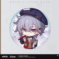 Chibi Portrait Tinplate Badge (美味齐享系列) - Moze, Feixiao, Jiaoqiu (5)