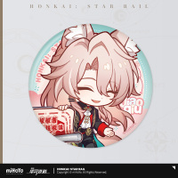 Chibi Portrait Tinplate Badge (美味齐享系列) - Moze, Feixiao, Jiaoqiu (4)
