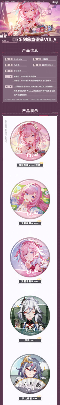 Blind Box Badge (CG系列) (7)